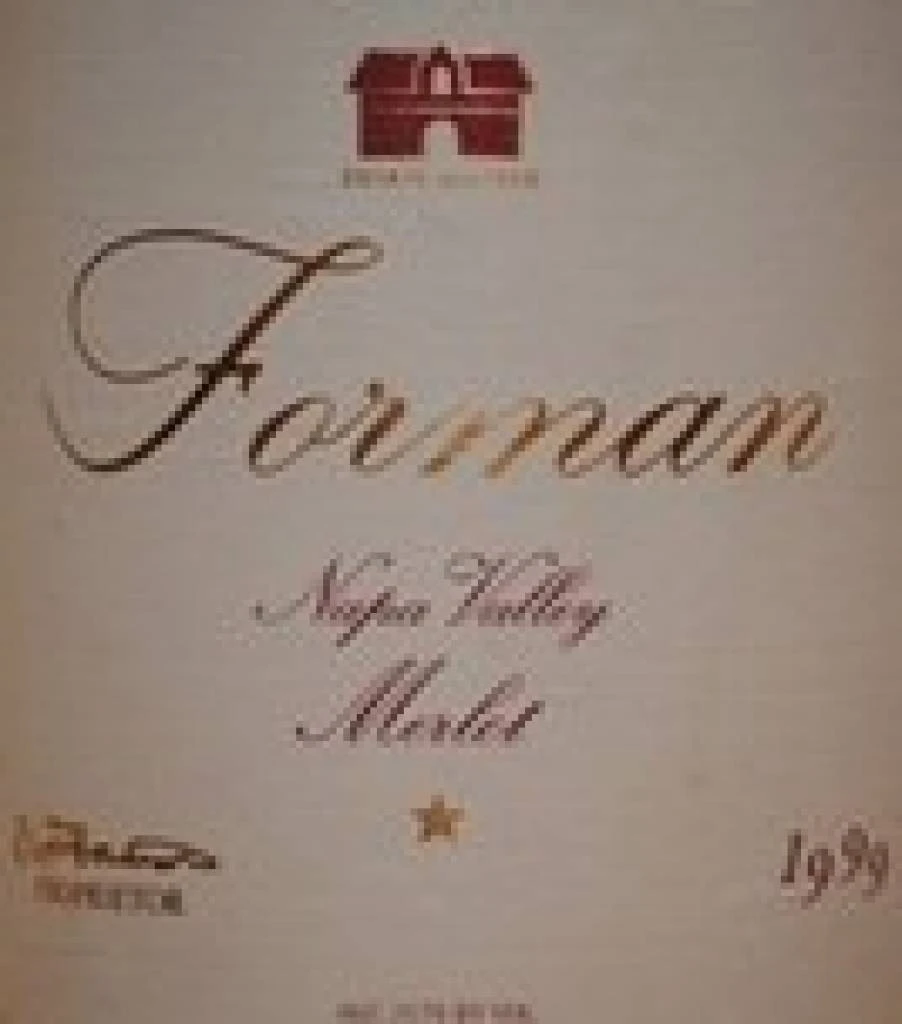 Forman 1999 Forman Merlot 3 Forman 1999 Forman Merlot