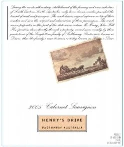 Henry's Drive 2000 Henry's Drive Cabernet Sauvignon
