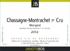 JanotsBos 2012 Chassagne Montrachet 1er Cru Morgeot Janotsbos 75cl