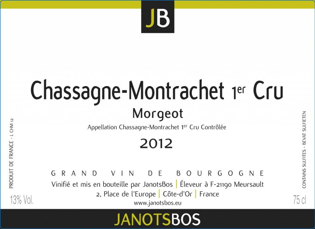 JanotsBos 2012 Chassagne Montrachet 1er Cru Morgeot Janotsbos 75cl 3 JanotsBos 2012 Chassagne Montrachet 1er Cru Morgeot Janotsbos 75cl