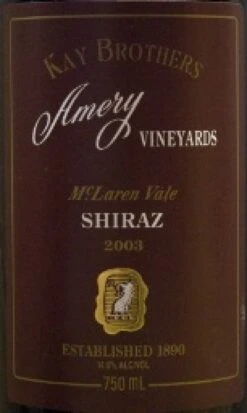 Kay Brothers 2004 Kay Brothers Shiraz Amery